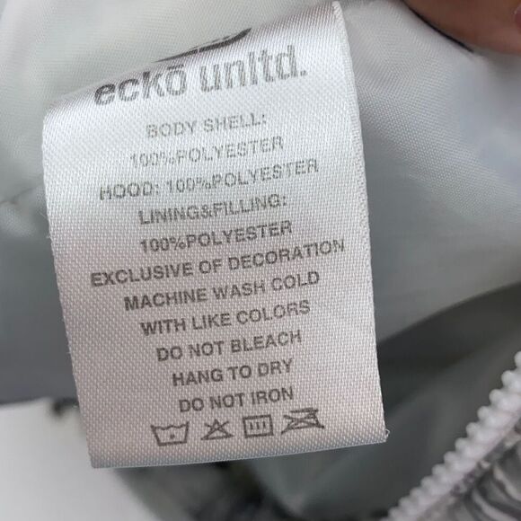 ECKO Unlimited Men's Black & Gray Zip Up Sleeveless Hoodie Vest Size S - Picture 11 of 11